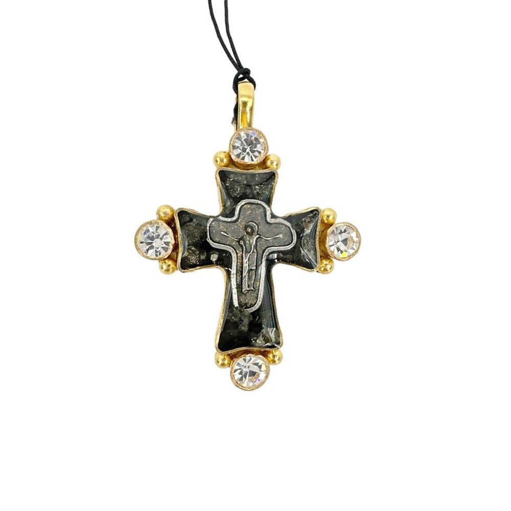 VIRGINS SAINTS & ANGELS VSA Maria Cross Medallion in Gold - Picture 6 of 8